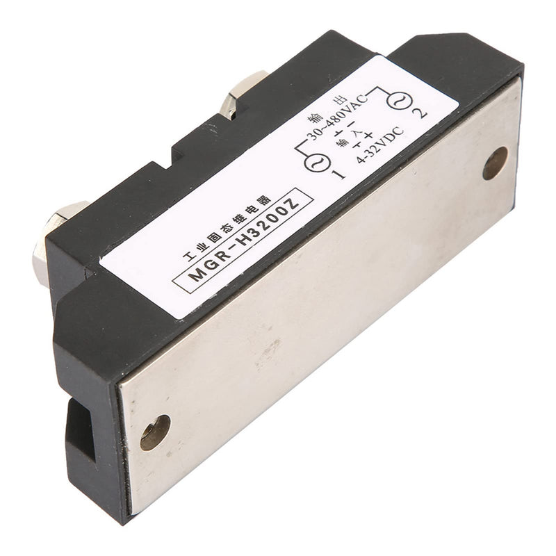 200A Industrial Solid State Relay, High Switching Speed Noiseless Industrial Solid State Relay Relay DC Control AC SSR Anti Vibration for Petrochemical Equipment