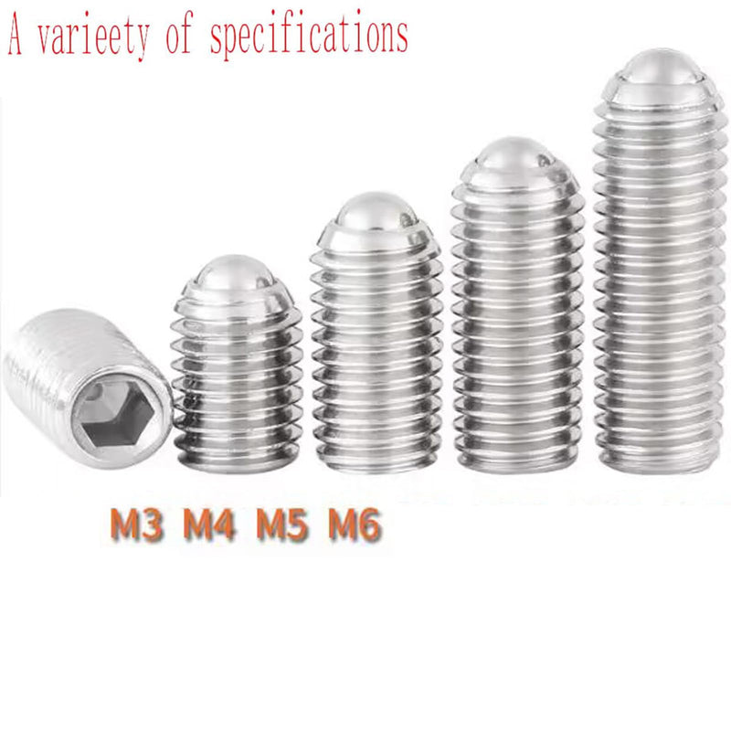 [Australia - AusPower] - M3 × 8mm Stainless Steel Inner Hexagon Ball Head Set Screw Hexagon Spring Ball Point Drive Screw, Pack of 10 M3 x 8mm 