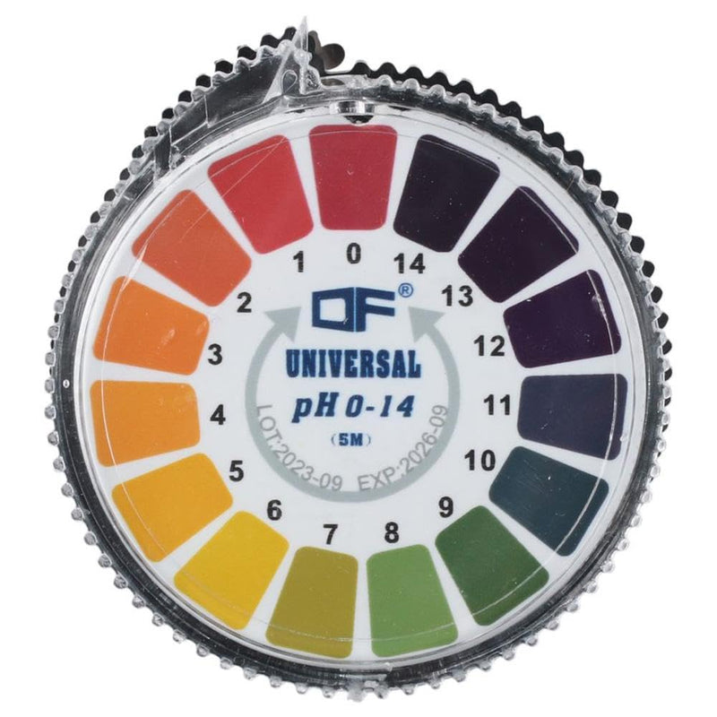 [Australia - AusPower] - 2Rolls PH Test Paper Strip Roll, 5m/roll PH 0-14 Test Paper, Universal PH Test Meter, Litmus Alkaline Acid Testing for Water Saliva Urine Juices 