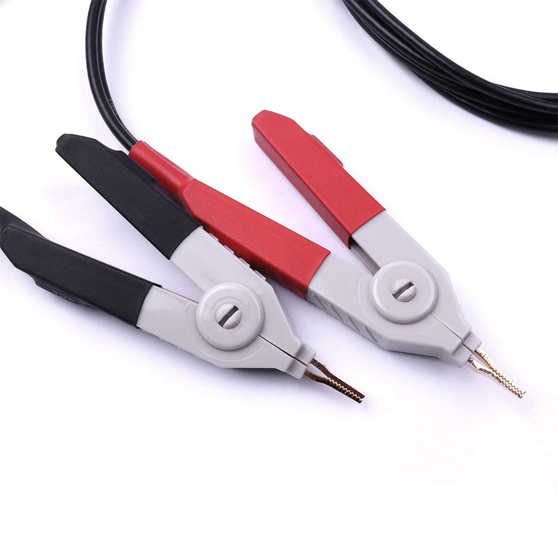 ATOPLEE 2pcs LCR Meter Test Leads Lead Clip Cable Terminal Probe Wires,with 4 BNC Electrician Test Leads Kit,Digital Electrical Test Probes Set for LCR Meter Multimeter (Pack of 2)