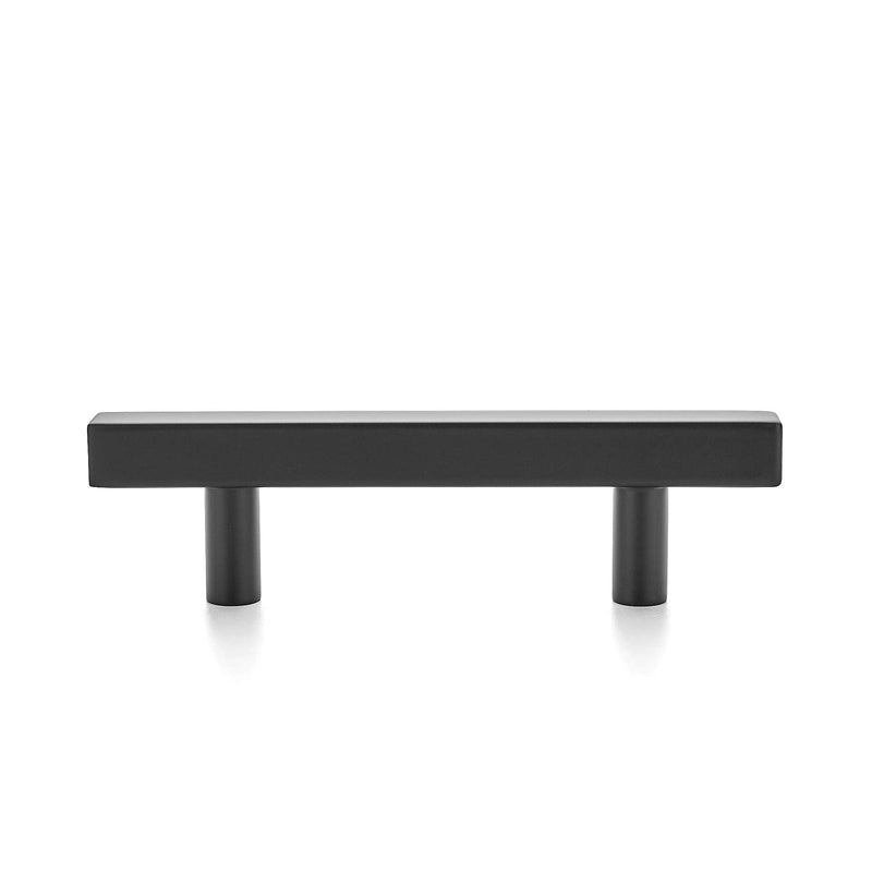 Ravinte 10 Pack 5 inch Square Cabinet Pulls Matte Black Stainless Steel Kitchen Drawer Pulls Cabinet Handles 5”Length, 3” Hole Center 5'' Length(3'' Hole Center)