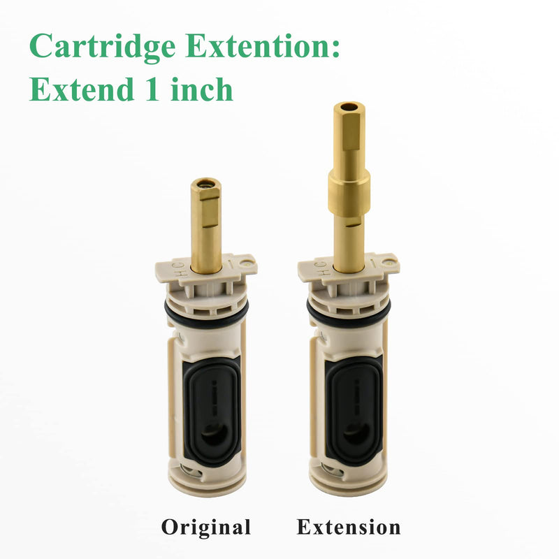 96945 Handle Extension Kit Replacement, Compatible with Moen Posi-Temp Single Handle Tub and Shower Faucet, Chrome 1