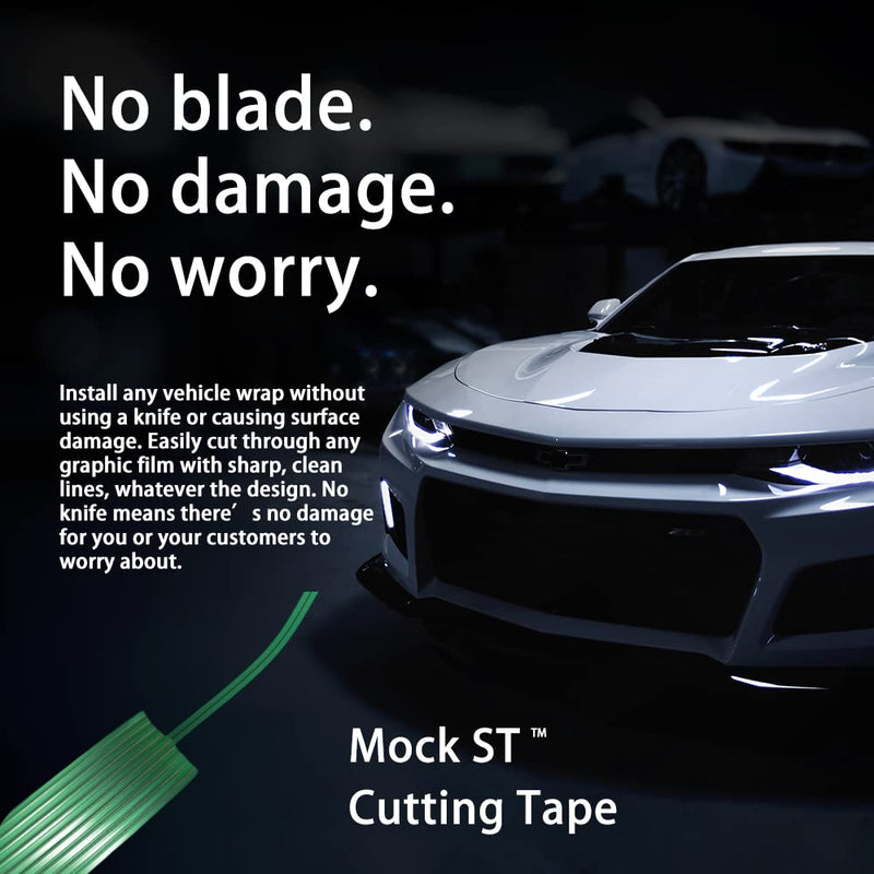 No-Knife Tape Design Line Finish Line Vinyl Wrap Cutting Tape 50m / 164 ft Roll 50meters / 164feet