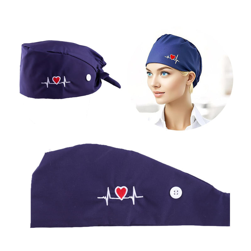 [Australia - AusPower] - Surgical Hood Fabric for Men and Women, Universal Size, Breathable and Quick Drying, Protective Cover for Doctors, Nurses, Surgical Staff and Laboratory, Surgical Caps, Fabric with Adjustable Strap 