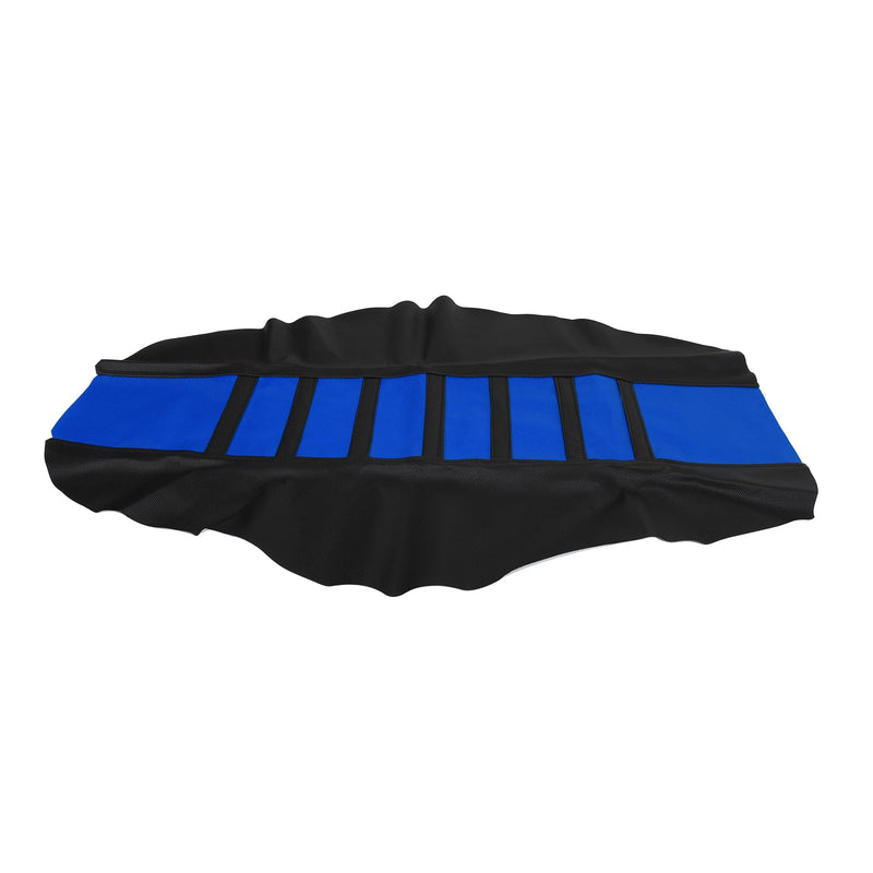 [Australia - AusPower] - X AUTOHAUX Universal Motorcycle Pit Dirt Bike Faux Leather Soft Seat Cover Anti Slip Seat Cushion Blue Black 
