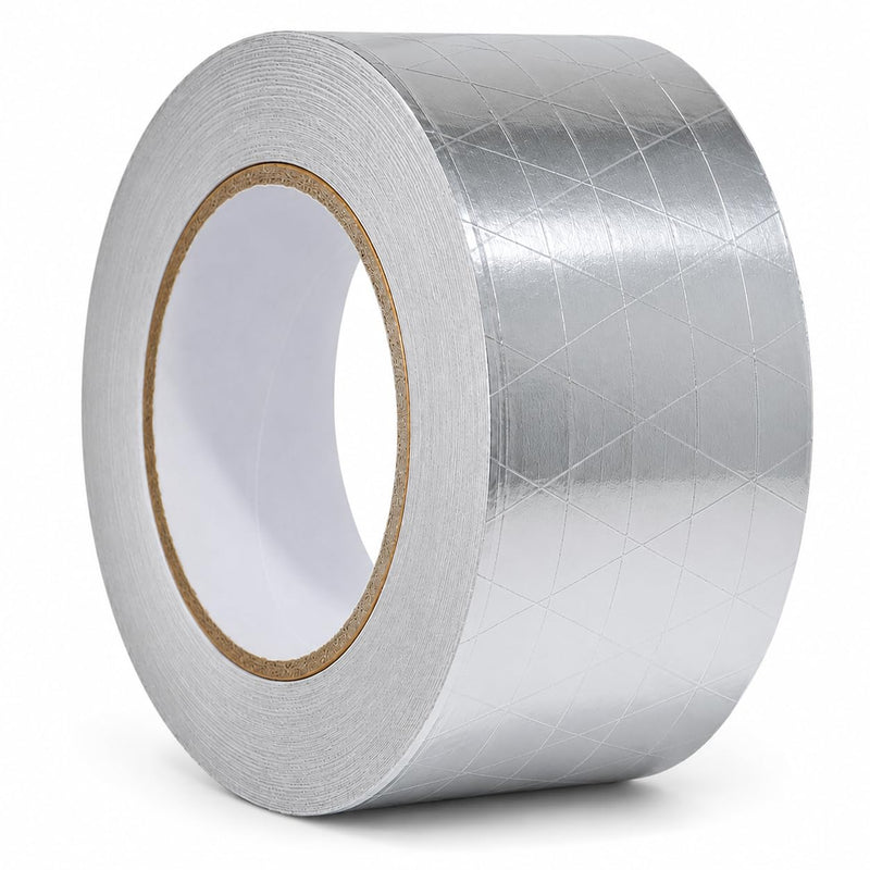 GGR Supplies T.R.U. FSK 6.8 MIL Aluminum Foil Reinforced Scrim/Kraft/Jacketing/Insulate Tape with Rubber Adhesive. 3" (72mm) X 50 Yards. 3" (72mm)