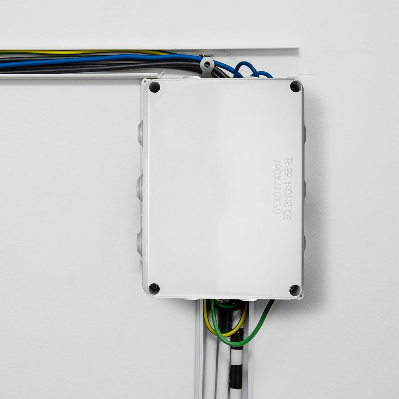 Surface-Mounted Junction Box Surface-Mounted Junction Box Outdoor Waterproof IP65 Electrical Box Waterproof IP65 ABS Plastic Terminal Box Junction Box White