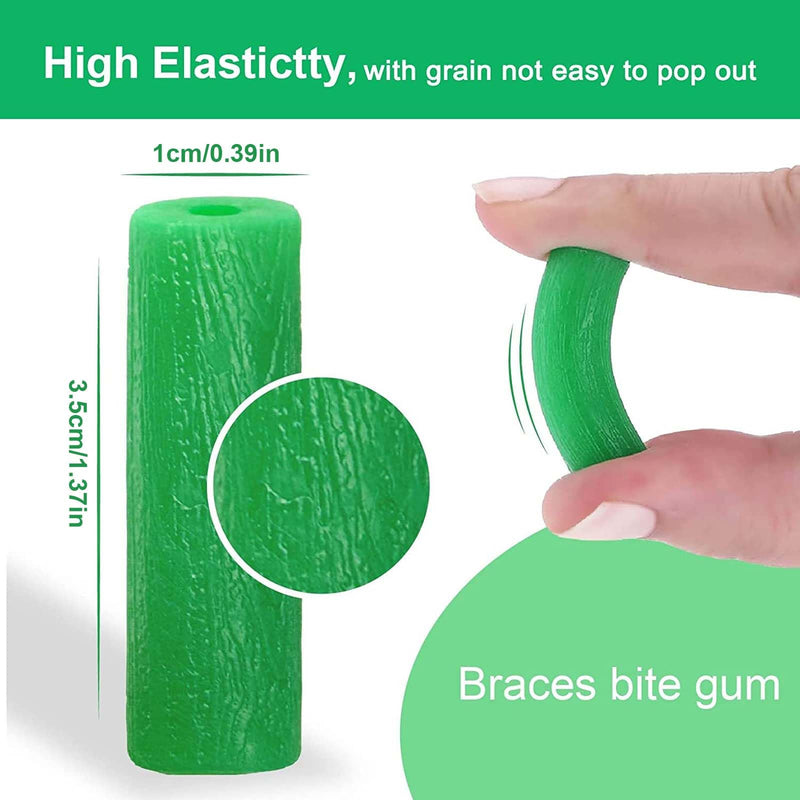 Aligner Chewies Pack of 10 Green Aligner Tray Seater Aid for Aligner Trays - Chompers for Better Fit & Adjustment
