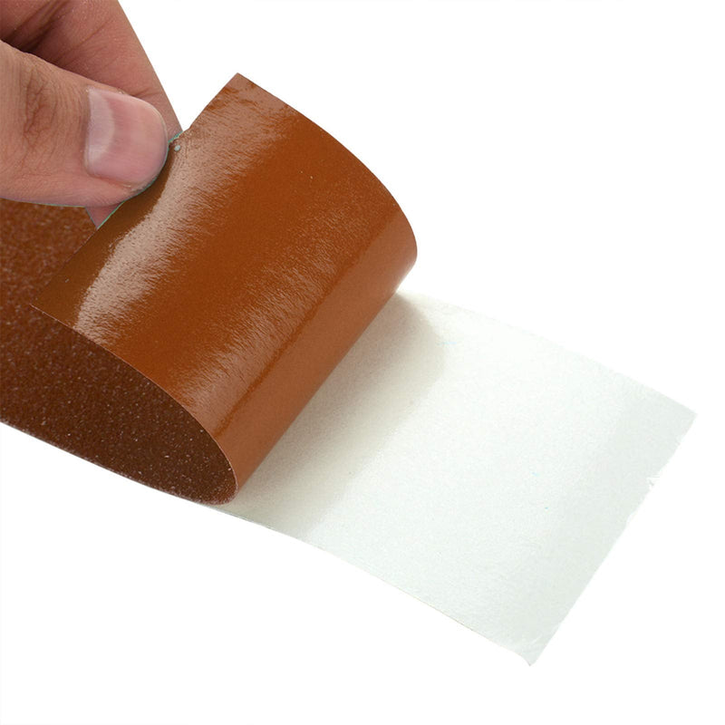 Anti Slip Tape,Grip Tape for Stairs,16.40ft Long 1.97in Width Non Skid Tape,Heavy Duty PVC Safety Tape Roll for Outdoor Indoor Steps,Stairs,Traction Tread Staircases,Boats(Dark Brown) Dark Brown