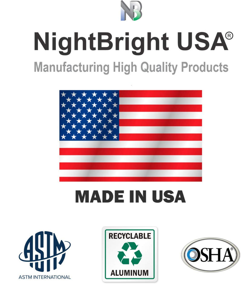 Photoluminescent Exit Sign Black - Aluminum - UL 924 Code Approved/IBC/NFPA 101 | NightBright USA Part Number ULB-050