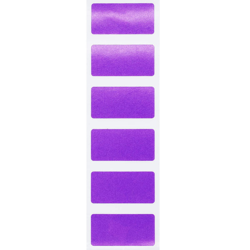 Purple Rectangle Labels, 3/4 x 1.5 Inches, 500 Stickers per Roll - Ideal for Inventory, Addressing, and Custom Projects for Offices, Schools, and Homes Purple