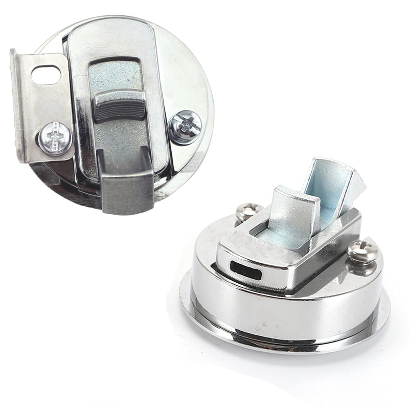 [Australia - AusPower] - Boat Flush Pull Hatch Latch, Stainless Steel Marine Slam Latch Lock for RV Trailer Door Locks (2, White) 