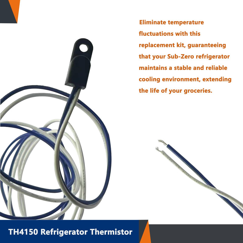[Australia - AusPower] - 2 pack TH4150 Refrigerator Thermistor Replacement Thermistor TH4150 4204150 4204150S 3014350 12 Month Warranty 