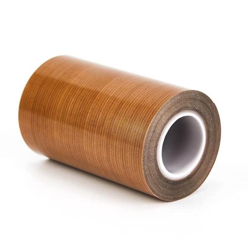 Teflon Tape,8-inch x 33 Feet x 0.18mm Low Friction Tape High Temp Adhesive Tape,Abrasion Resistant,Surface Protection for Wood,Drawer,Cabinet,Furniture,Vacuum Sealer & Hand Impulse Sealers Brown 1 Roll 8-inch x 33 Feet