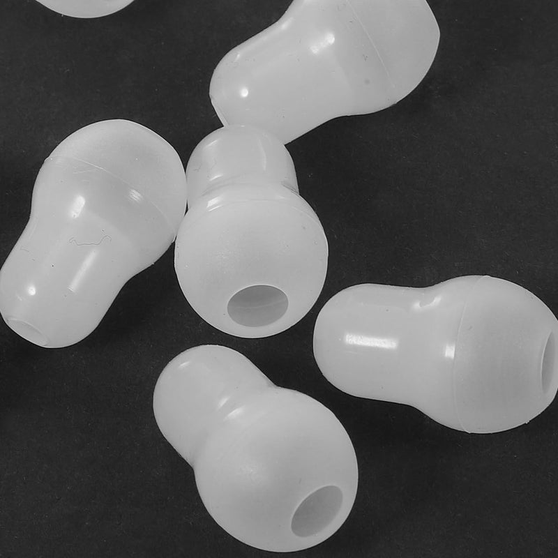 [Australia - AusPower] - GLEAVI 8pcs Stethoscope Earplugs Replacement White ： Stethoscope Ear Tips Replacement Stethoscope Ear Pieces Earbuds for Stethoscope Parts Accessories White 