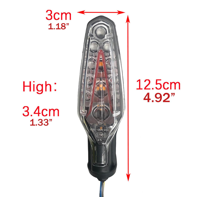 [Australia - AusPower] - 2 Pack Motorcycle Turn Signal Lights Rear LED Brake Indicator Taillight for BMW S1000RR 2019-2024,M1000RR R1250GS ADV 2021-2024 