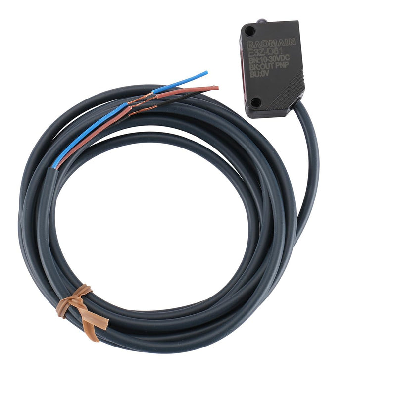 [Australia - AusPower] - Baomain Diffuse Reflection Photoelectric Sensor Switch E3Z-D81, PNP Output, 30-100mm, DC 10-30V, 200mA, Work for Machine Tools Metallurgy, Chemicals, Automatic Doors 