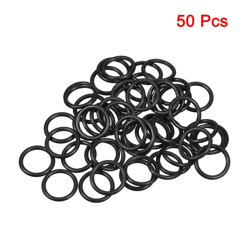 [Australia - AusPower] - uxcell Nitrile Rubber O-Rings 19mm OD 15mm ID 2mm Width, Metric Sealing Gasket for Automotive Machine Plumbing, Pack of 50 15mmx19mmx2mm 