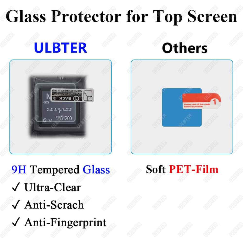 [Australia - AusPower] - Screen Protector for Nikon Z9 Z8 Z 8 Z 9 + Top Screen [2+2Pack], Tempered Glass Cover 0.3mm 9H Hardness Anti-Scrach Anti-Fingerprint Anti-Bubble 
