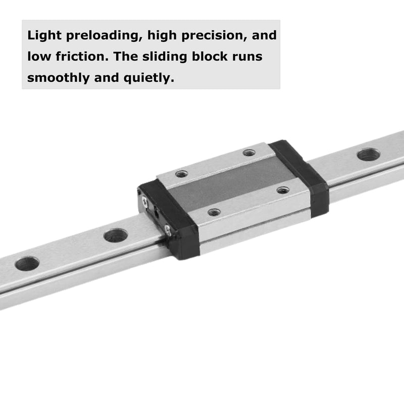 [Australia - AusPower] - Linear Rail Guide MGN12H 300mm Length Miniature Linear Sliding Guideway with 1PCS Linear Sliding Block for CNC Machine and 3D Printer 300mm/11.81 inches 1 