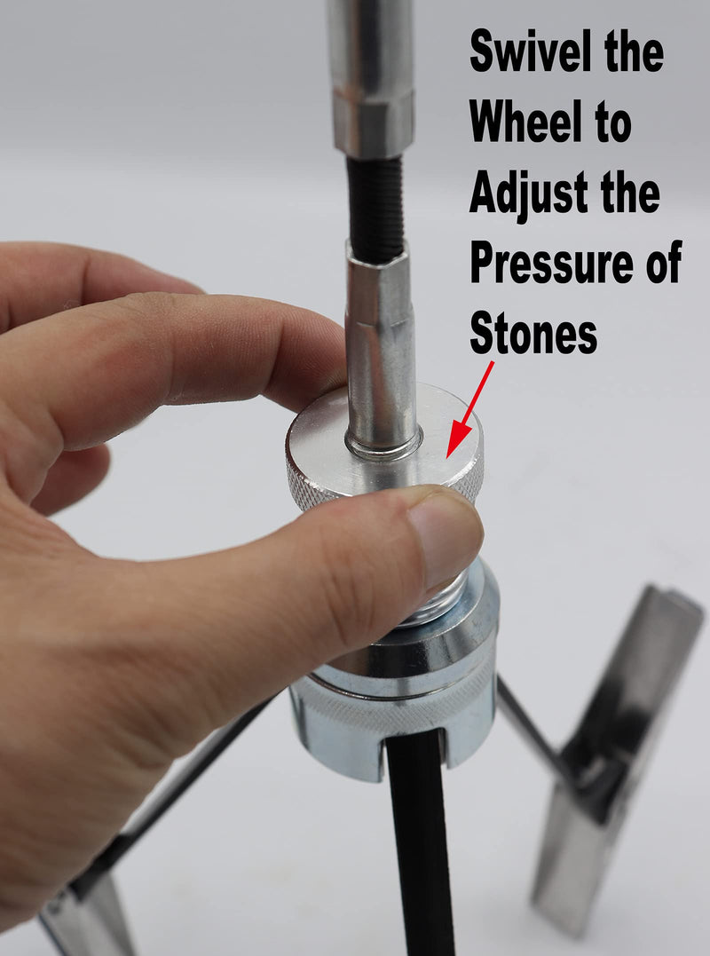 [Australia - AusPower] - Engine Cylinder Hone Tool 2"-7" Diameter Adjustable Deglazer Kit with 3-Piece 4" Long Stones 220 Grit 