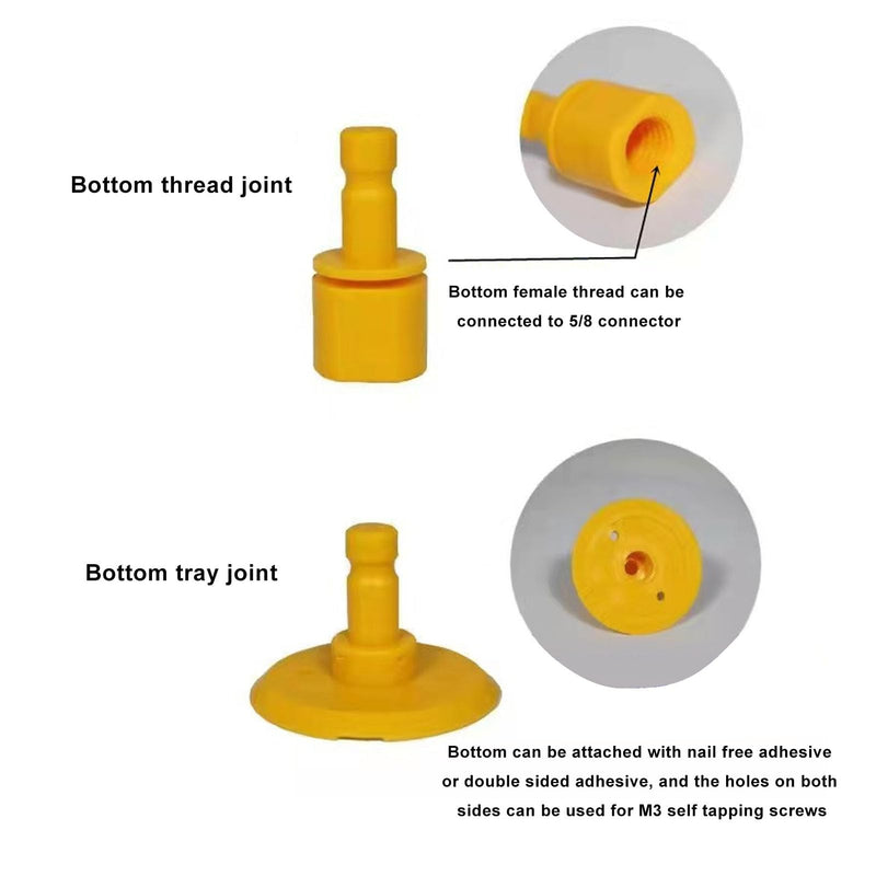 [Australia - AusPower] - Total Station Reflector, Surveying Mini Prism, All Metal Single Tilt Prism for A Wide Range Of Measurement Applications 