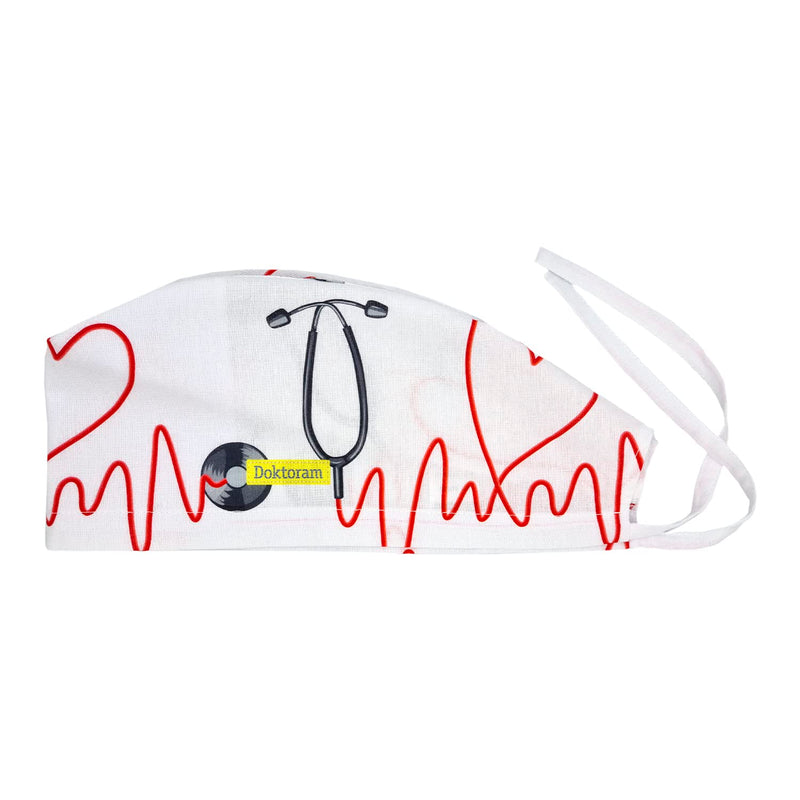 [Australia - AusPower] - Print Scrub Caps - Perfect Hat for Nurses, Doctors and EMTs… One Size Stethoscope 