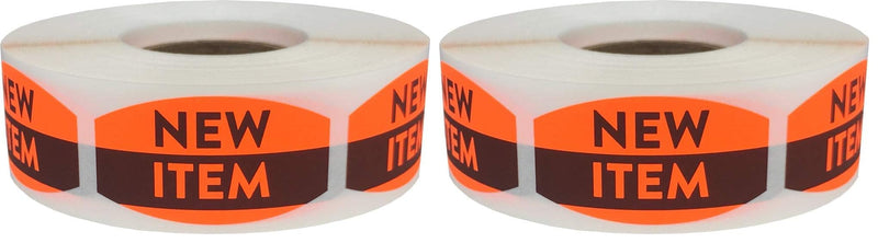 New Item Grocery Store Food Labels .75 x 1.375 Inch 500 Total Adhesive Stickers (Pack of 2) 0.75 x 1.375" (Pack of 2)