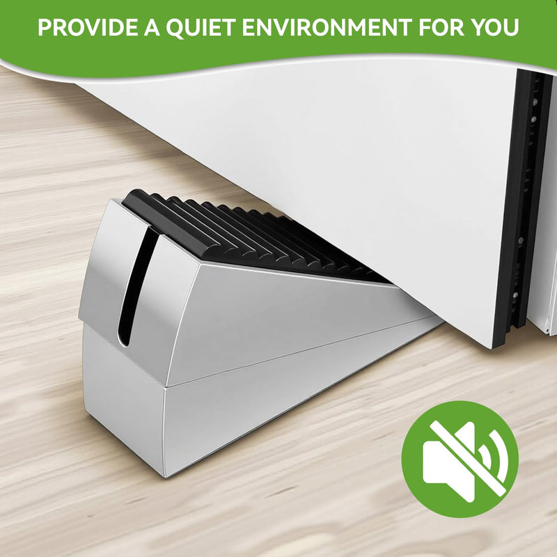 [Australia - AusPower] - Adjustable Heavy Duty Door Stopper, Spring Loaded with Holder, Tall up to 3 in Strongest Stainless Steel Doorstop for Bottom of Any Heavy Door Silver 