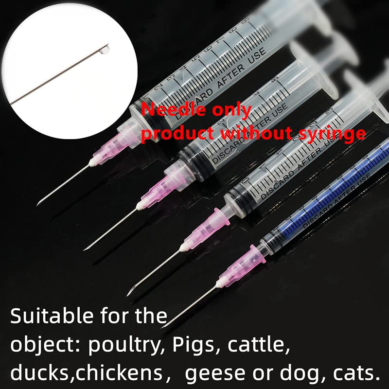[Australia - AusPower] - 100 Pack 18Ga 1 Inch Sterile Disposable Injection Needle with Cap for Scientific and Industrial Dispensing Needl Accessories 