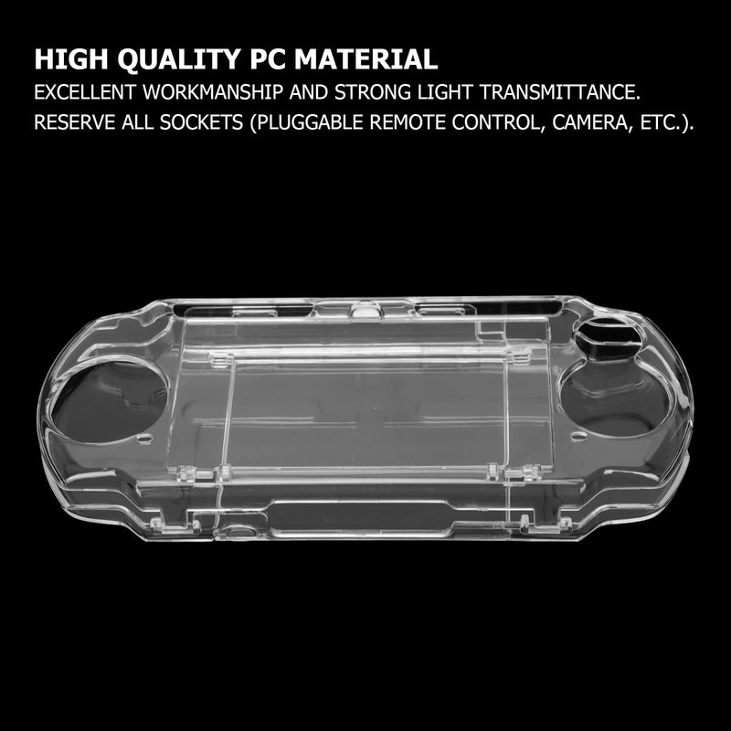 [Australia - AusPower] - Protective Shell, for PSP 2000 3000 Game Console, Transparent Crystal Protective Cover Shell Skin, Full Housing Case with Movie Bracket, Shock/Scratch Resistant 