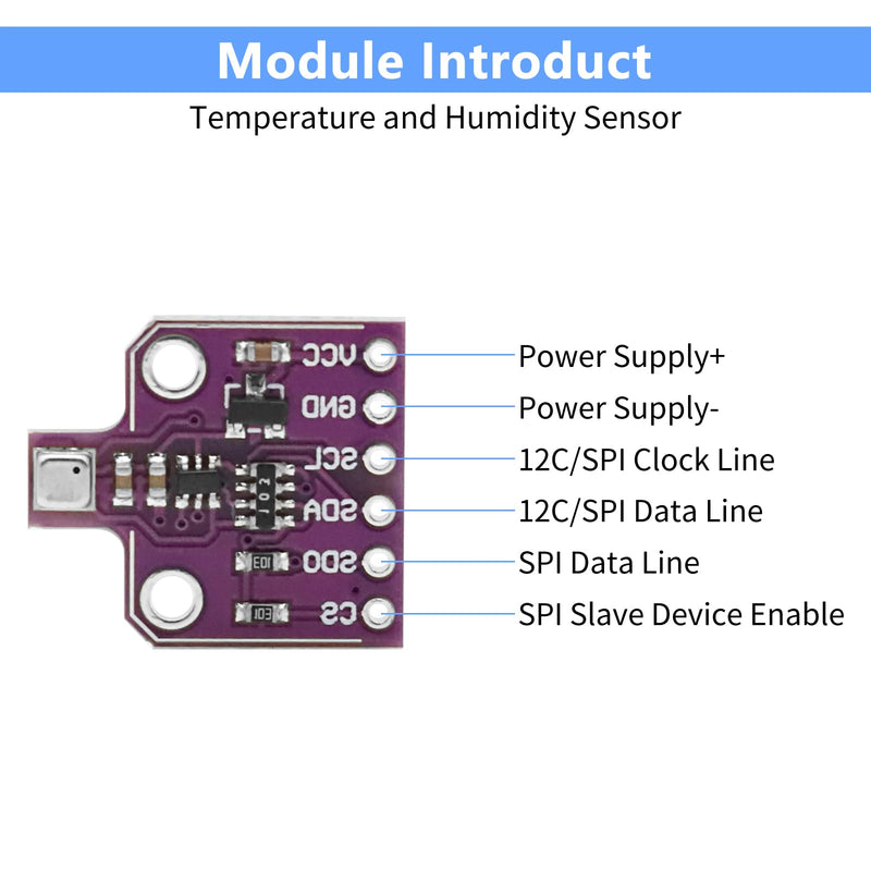 [Australia - AusPower] - Development Board, APKLVSR CJMCU-680 Pressure Sensor for Temperature, Humidity Sensor 1.7 ~ 3.6 V I2C Interface, for Detection of Air Quality 
