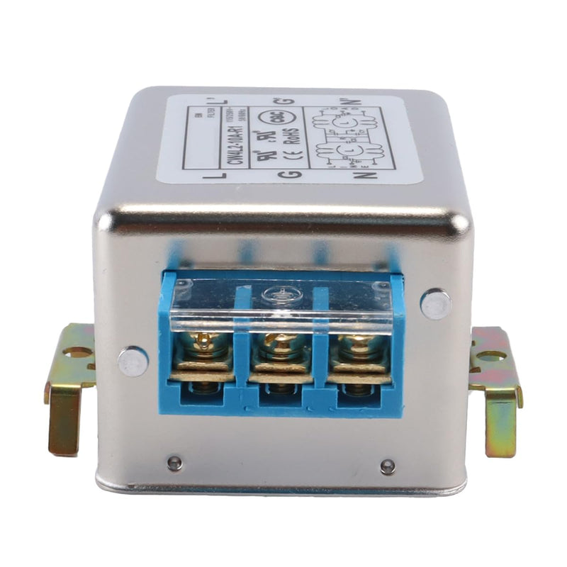 CW4L2-10A-S EMI Filter, 10A 50/60Hz 230V Single Phase Filter, for Suppressing Continuous Intermittent Pulse Intermittent Impulse Interference
