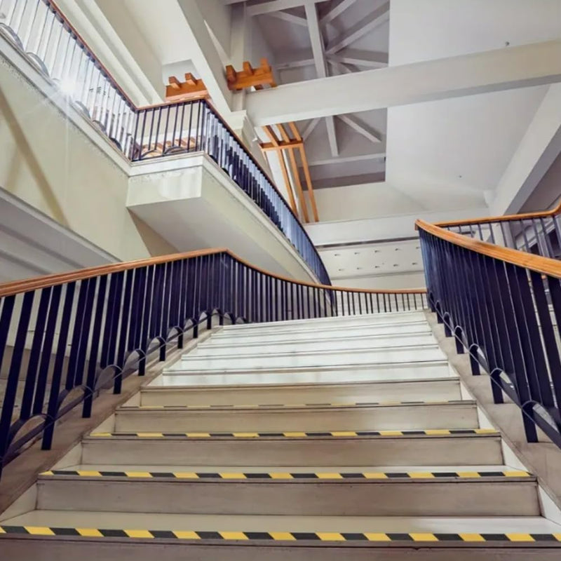 Non Slip Safety Grip Tape for Stairs, Anti Slip Traction Tape, Anti Slip Tape for Stairs, Non Slip Stair treads Indoor/Outdoor, High Traction Friction Strong Grip. (Black/Yellow, 2IN*30FT)