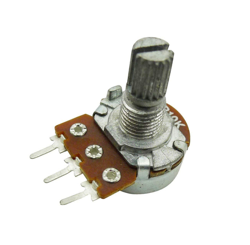 [Australia - AusPower] - Aihasd B10K 10K Ohm Adjustment Single Linear Rotary Taper Potentiometer Shaft 15 mm Pack of 10 