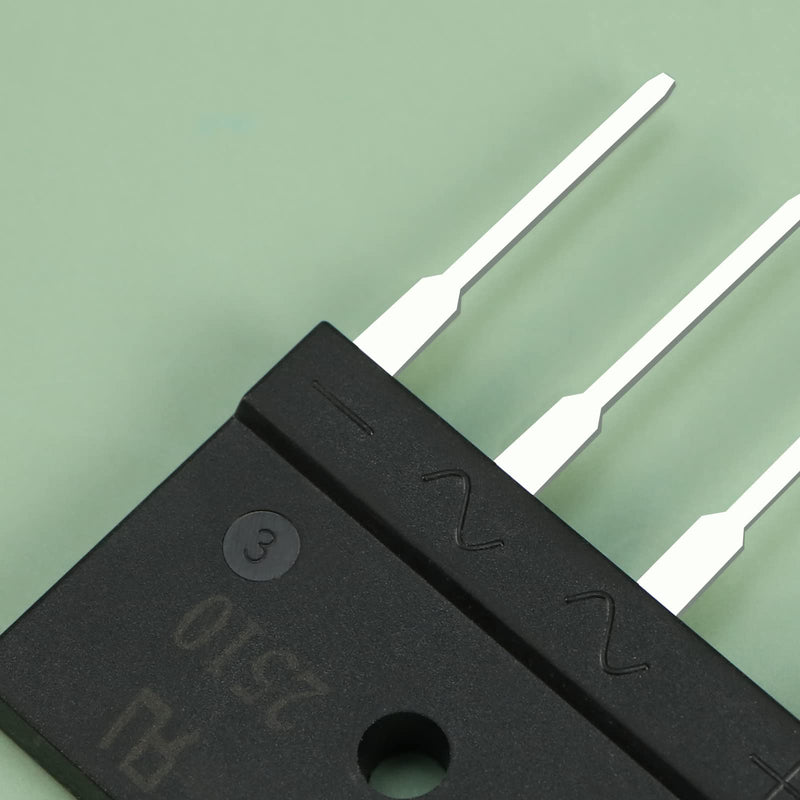 [Australia - AusPower] - Create idea 10pcs GBJ2510 25A 1000V Bridge Rectifier Through Hole Flat Diode Bridge Rectifier for Switching Power Supply LED Light Electronic Circuits 