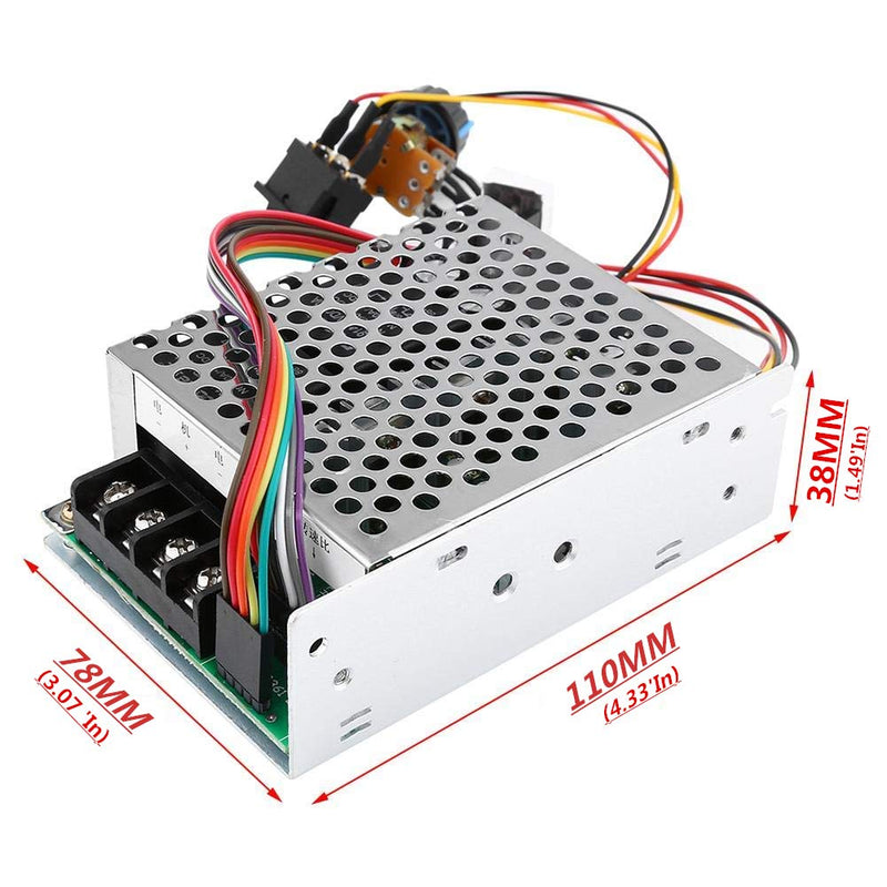 [Australia - AusPower] - PWM DC10-55V 12V 24V 36V 48V 60A PWM DC Motor Speed Controller Reversible Switch Set DC Brush Motor Tools Accessories Supplies PWM 40A 