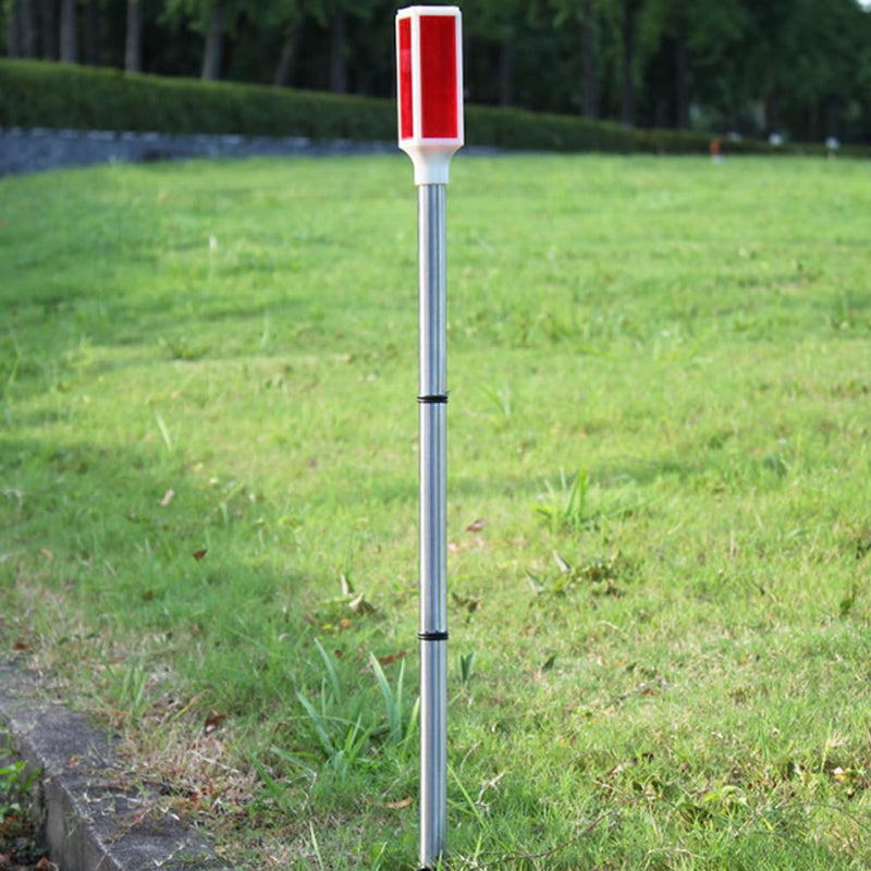 [Australia - AusPower] - Aolyty Solar Warning Light, LED Flashing Light 2 Lighting Modes Waterproof Solar Driveway Markers Reflective 30 Inches for Parking lots, Yard, Sidewalk, Safety Road Sign, Stop Sign 