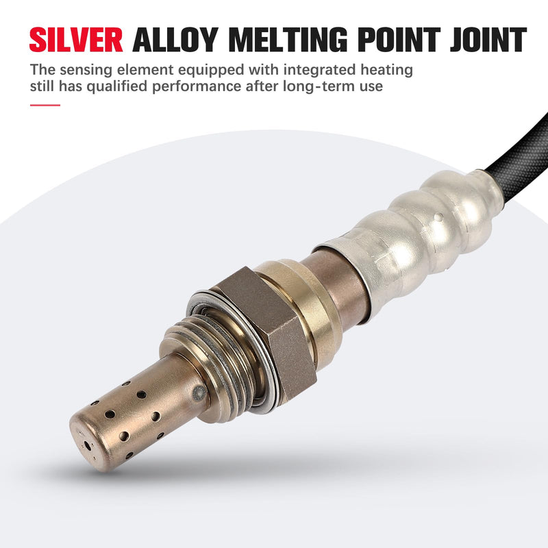 O2 Sensor Downstream for Fiat 500 2012-2019 1.4L & for Alfa Romeo Giulia 2017-2020 Stelvio 2018-2020 2.0L, Oxygen Sensor Bank 1 Sensor 2, Replace 68070702AB 234-4483