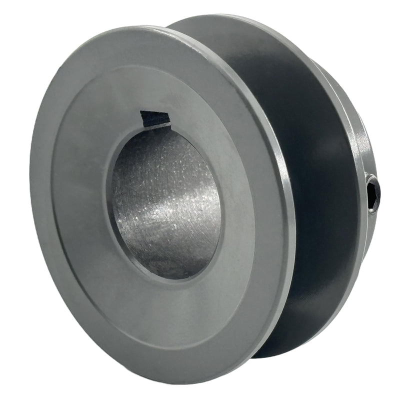 [Australia - AusPower] - BK22-1 Single Groove Fixed Bore V Belt Pulley,1 inch bore,2.35 inch Outside Dia,V-Belt Sheave Cast Iron for A AX B BX 4L 5L V-Belts 