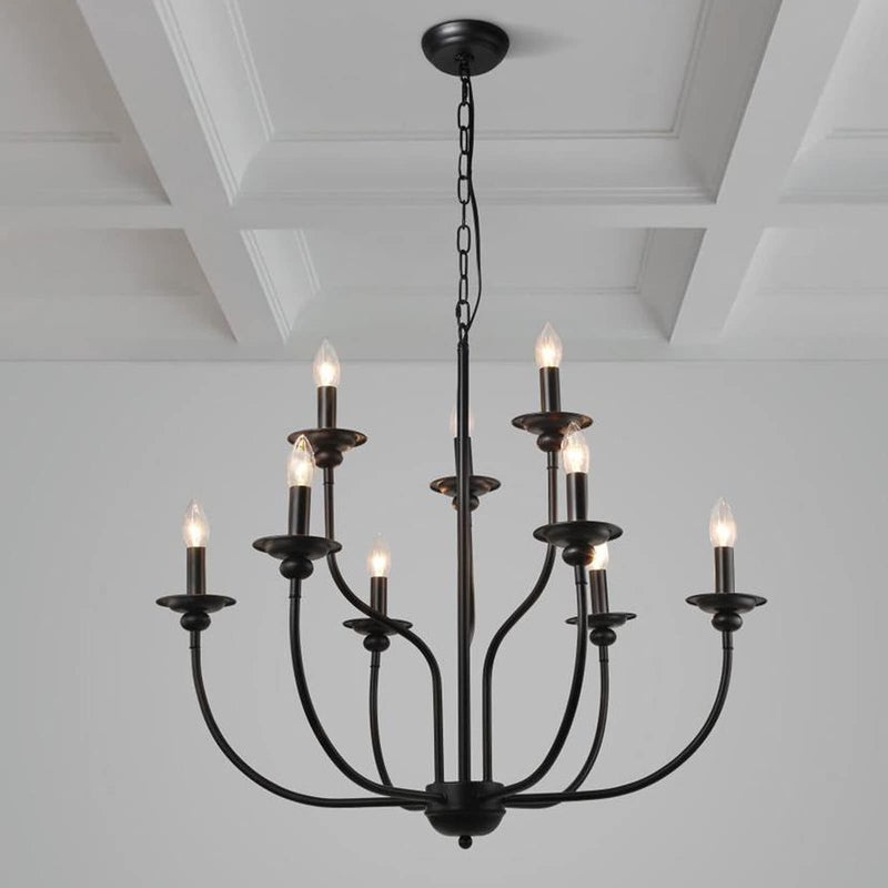 [Australia - AusPower] - 2 3 4 6 7 Inch Black Plastic Candle Cover Sleeves,Chandelier Socket Sleeves,Candelabra Base E12 Socket Covers Set of 12 (4-Inch Long / 12-Pack) 4-Inch Long / 12-Pack 
