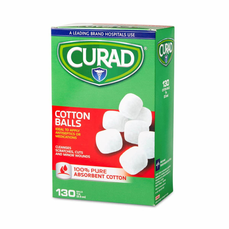 [Australia - AusPower] - Curad Sterile Cotton Balls, 1", 130/Box 
