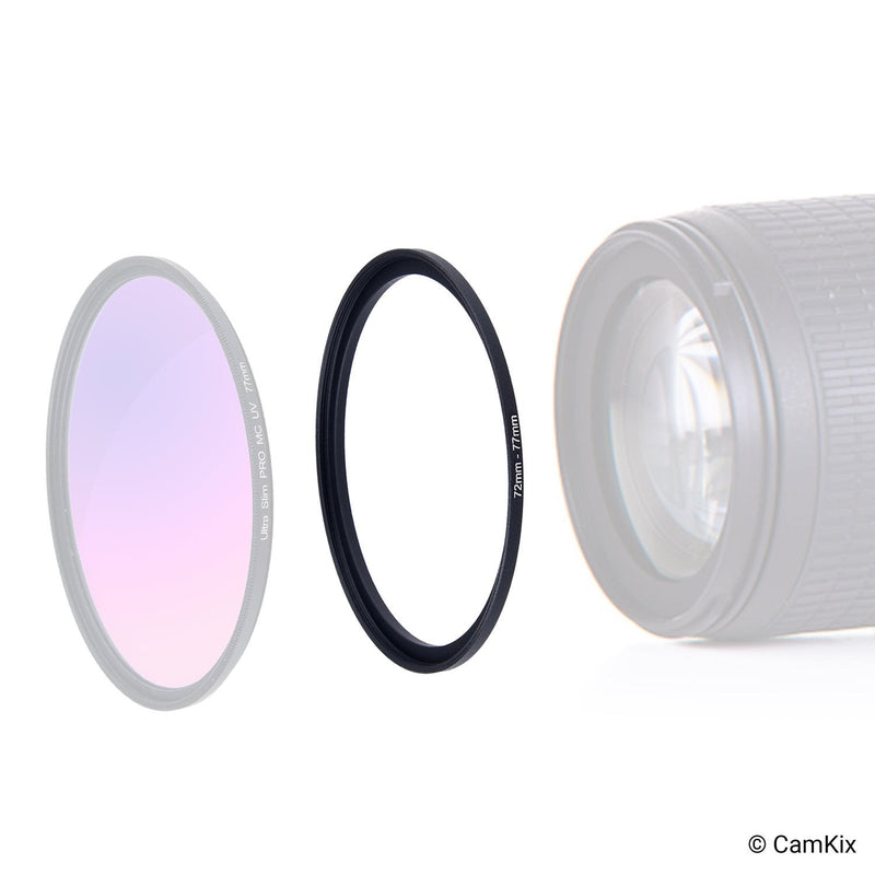 [Australia - AusPower] - Step Up Lens Filter Adapter Rings - Set of 9 - Allows You to Fit Larger Size Lens Filters on a Lens with a Smaller Diameter - Sizes: 37-49, 49-52, 52-55, 55-58, 58-62, 62-67, 67-72, 72-77, 77-82 mm Step Up Lens Filter Adapter Kit - Set of 9 