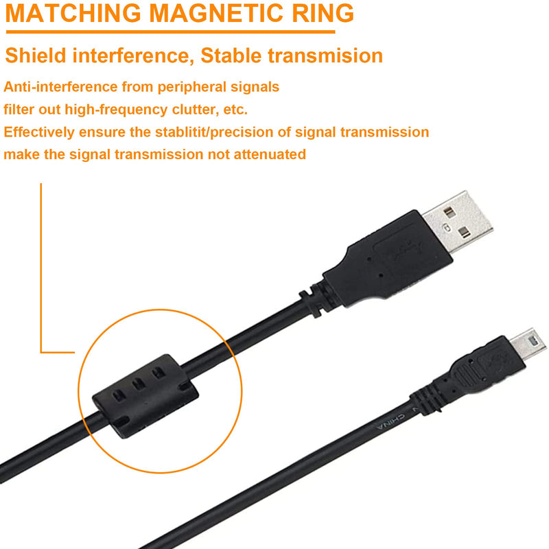 [Australia - AusPower] - Replacement UC-E4 USB Cable Photo Transfer Cord Compatible with Nikon D610 D7000 D90 D80 D70s D70 D60 D40X D3000 D3100 D100 D200 D300 D1x D1h D2x D2h D2Hs D3 D3s D4 D3X and More(5FT) 