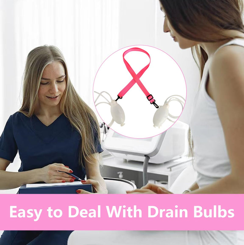 [Australia - AusPower] - 3Pcs Shower Lanyard for Mastectomy Drain Holder; Breast Cancer/Abdominal Debridement/Tummy Tuck Patients Surgical Drain Holder; Breast Surgery Recovery Care Package 