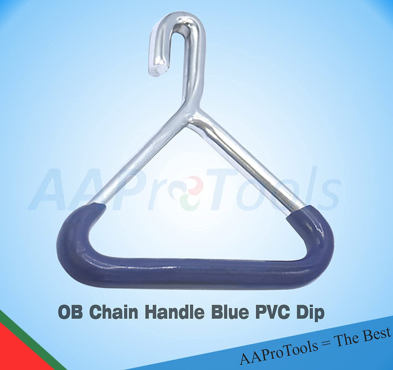 [Australia - AusPower] - Durable Cow OB Apparatus (2 OB Handle & 30 Inch Chain), Goat Forceps, Cattle Delivery Instruments for Dairy Farm 