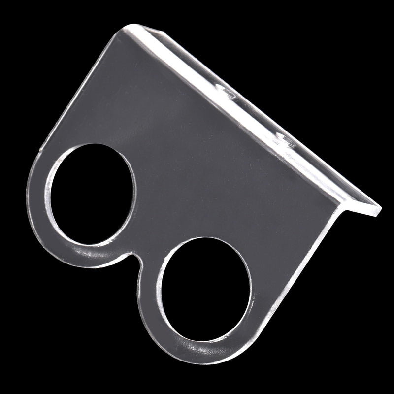 [Australia - AusPower] - MECCANIXITY 10 Pcs Ultrasonic Sensor Mounting Bracket for Distance Sensor Module, Ultrasonic Module Accessories with Screws and Nuts, Transparent 