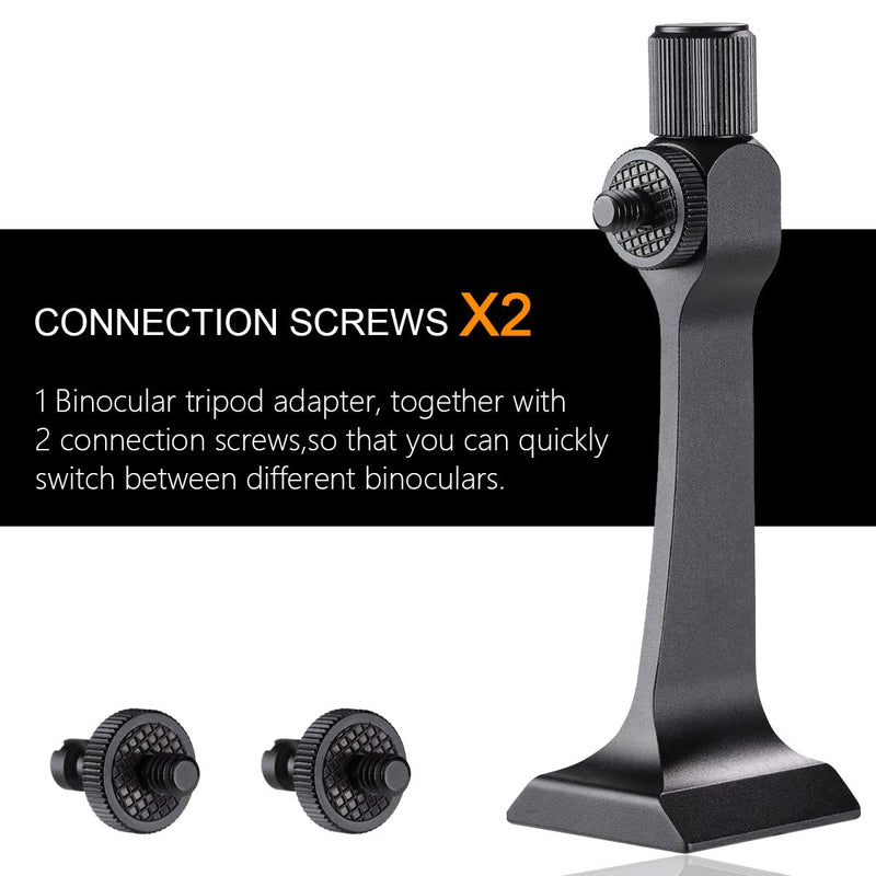 [Australia - AusPower] - Binocular Tripod Adapter Quick Release with 38mm Mounting Base 1/4-20 Inch Thread Removable Accessories for 8x42 10x50 12x60 15x56 15x60 15x70 20x60 25x70 Roof and Porro Binoculars. 
