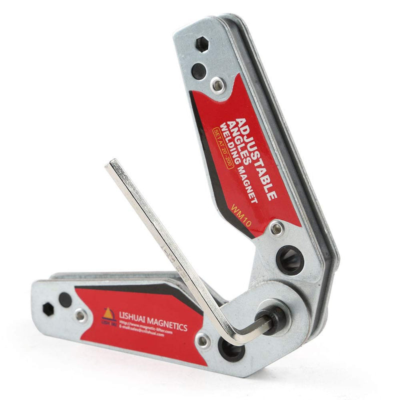 LISHUAI New Adjustable Angle(20°~200°) Welding Magnet,Magnetic Welding Holder,Welder Tool Accessories (Medium) Medium