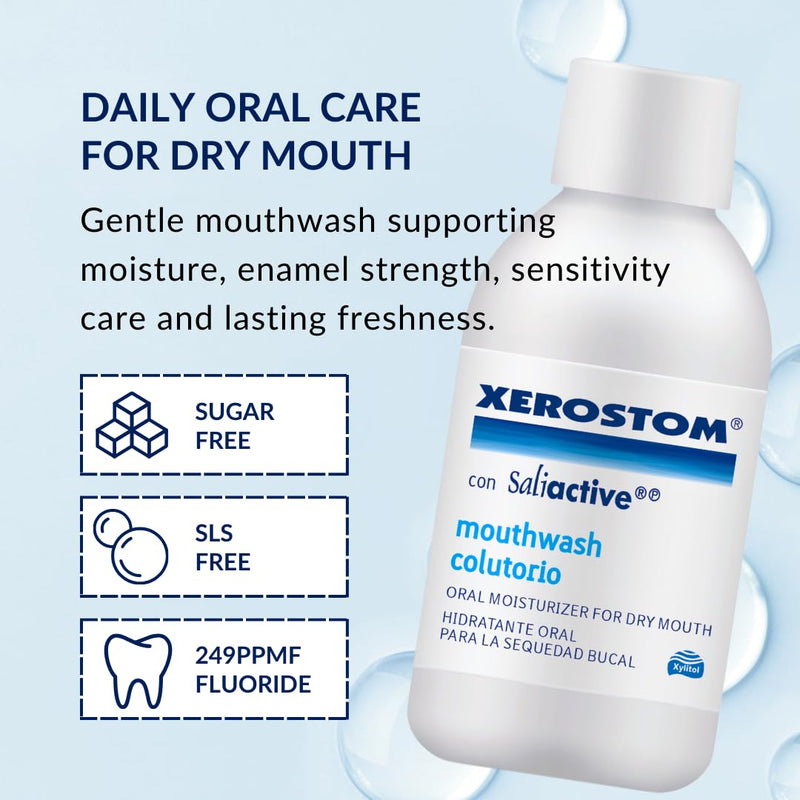 With Saliactive For Dry Mouth Or Xerostomia Mouthwash 250ml